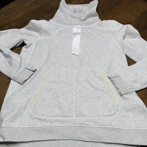 Lululemon Sweatshirt Women 14 Heathered Gray Avenue Pullover Turtleneck Fleece